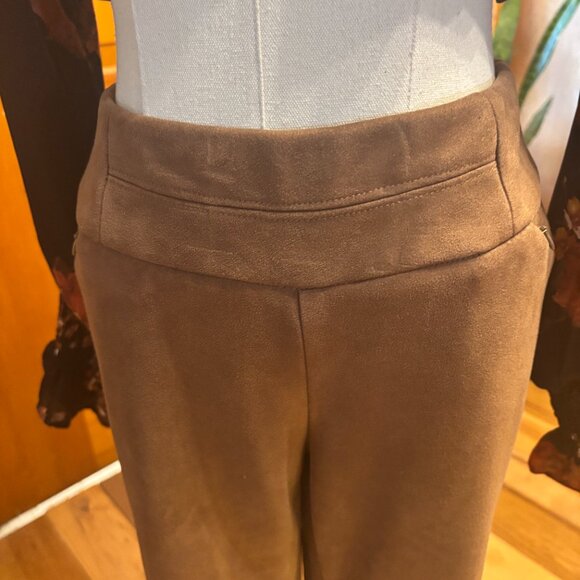 Faux Suede Like Pant Petite - Picture 2 of 6